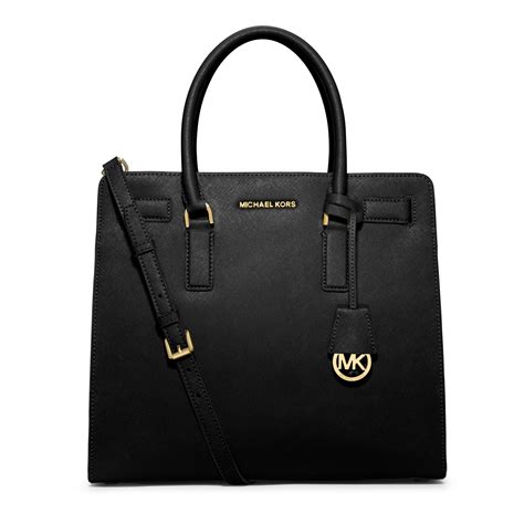 dillon large saffiano leather tote michael kors|Michael Kors saffiano bag black.